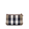 Burberry House Check Canvas Peyton Wristlet Pouch Secondhand