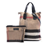 Burberry Mega Check Canvas Tottenham Brit Satchel Secondhand