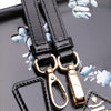 Prada Mini Brushed Leather Floral Print Galleria Double Zip Satchel Secondhand