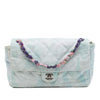 Chanel CC Quilted Printed Denim Jungle Jeans Flap Secondhand