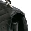 Saint Laurent Medium Quilted Chevron Sheepskin College Satchel Secondhand