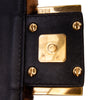 Fendi Mini Zucca Shearling Chain Baguette Satchel Secondhand