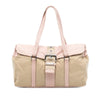 Prada Vitello Trimmed Tessuto Shoulder Bag Secondhand