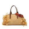 Miu Miu Raffia Straw Fringe Satchel Secondhand