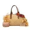 Miu Miu Raffia Straw Fringe Satchel Secondhand