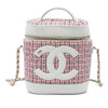 Chanel Tweed and Lambskin CC Vanity Case Secondhand