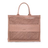 Dior Large Embroidered Mesh Book Tote Secondhand