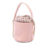 Chanel Small CC Calfskin and Tweed Drawstring Bucket Bag Secondhand