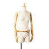 Secondhand Chanel Wide Gold Plated Square Hammered Chain Belt