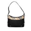 Burberry Nova Check Trimmed Canvas Shoulder Bag Secondhand