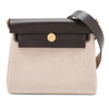 Hermès Military Toile and Vache Hunter Herbag Zip 20 Secondhand