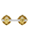 Chanel CC Gold Plated Round Clip On Earrings Secondhand