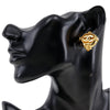 Secondhand Chanel CC Gold Plated Round Clip On Earrings