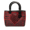 Dior Medium Smooth Calfskin Embroidered Heart Playing Cards Lady Dior Secondhand