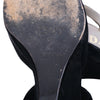 Secondhand Prada Vintage Black Velvet Wedge Slingback Sandals - '90s