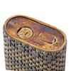 Secondhand Cartier Les Must 18k Gold & Silver Woven Jacket Lighter - '70s