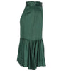 Prada Petrol Green Silk Skirt - 2000s Second hand
