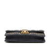Dior Denim Cannage Studded DiorAddict Wallet on Chain Secondhand