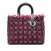 Dior Large Tweed Cannage Fringe Lady Dior Secondhand
