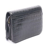 Balenciaga Small Croc Embossed Shiny Calfskin B Logo Crossbody Secondhand