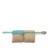 Gucci GG Canvas Web Double Pocket Belt Bag Secondhand