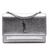 Secondhand Saint Laurent Mini Metallic Calfskin Monogram Sunset Wallet on Chain