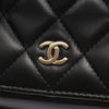 Chanel CC Quilted Lambskin Vanity Top Handle Bag Secondhand