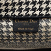Dior Medium Embroidered Canvas Houndstooth Book Tote Secondhand