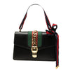 Gucci Small Calfskin Web Sylvie Satchel Secondhand