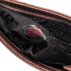 Chanel Embossed Metallic Lambskin Camellia Chain Pochette Secondhand