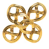 Secondhand Chanel CC Gold Plated Infinity Brooch