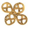 Secondhand Chanel CC Gold Plated Infinity Brooch