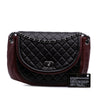 Chanel Bicolor Quilted Lambskin Twist Crescent Flap Secondhand