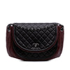 Chanel Bicolor Quilted Lambskin Twist Crescent Flap Secondhand