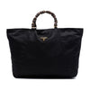 Prada Tessuto Beaded Handle Tote Secondhand