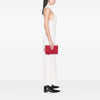 Saint Laurent Chevron Leather Monogram Zip A5 Wristlet Pouch Secondhand