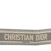Secondhand Dior Leather and Canvas Embroidered Logo Belt