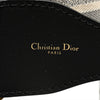 Secondhand Dior Leather and Canvas Embroidered Logo Belt