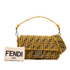 Secondhand Fendi FRGMT x Zucca Embroidered Canvas Baguette Satchel