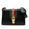 Gucci Small Calfskin Web Sylvie Satchel Secondhand