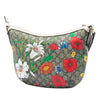 Gucci Small GG Supreme Web Ophidia Flora Half Moon Crossbody Secondhand