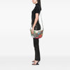Gucci Small GG Supreme Web Ophidia Flora Half Moon Crossbody Secondhand