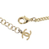 Chanel CC Gold and Silver Plated Crystals Heart and Clover Charm Pendant Necklace Secondhand