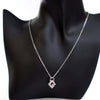 Givenchy Silver Plated G Logo Rhinestone Pendant Necklace Secondhand