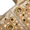Bottega Veneta Calfskin Intrecciato Grommet Handbag Secondhand
