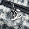 Chanel Tweed Camellia Chain Flap Shoulder Bag Secondhand