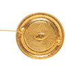 Chanel Gold Plated 31 Rue Cambon Medallion Pin Brooch Secondhand