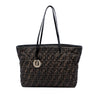 Fendi Medium Quilted Zucca Canvas Roll Tote Secondhand