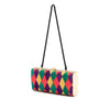 Miu Miu Multicolor Velvet Harlequin Minaudiere Clutch with Strap Secondhand