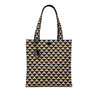 Prada Embroidered Canvas Triangolo Symbole Shopping Tote Secondhand